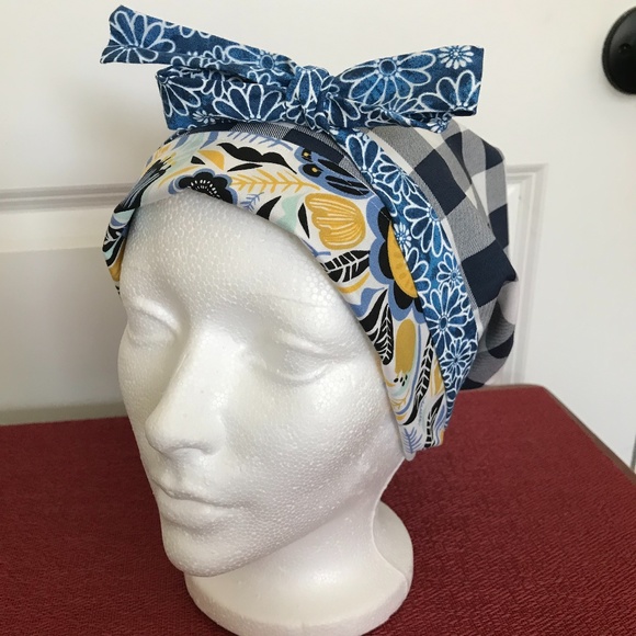 HANDMADE SCRUB CAP/HAT * REVERSIBLE * LONG TIES - Picture 11 of 13